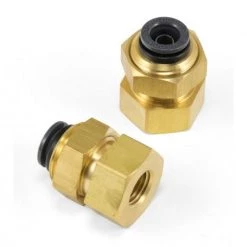 ENGINE Bulkhead Female Straight - 1/4" FNPT X 3/8" PTC - DOT - SMC #KV2E11-35 - Air Lift Performance 21024