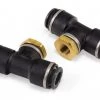 Threaded Gauge Tee - 1/8" FNPT X 3/8" PTC - DOT - SMC #KV2TF11-34 - Air Lift Performance Kit 21030 ENGINE