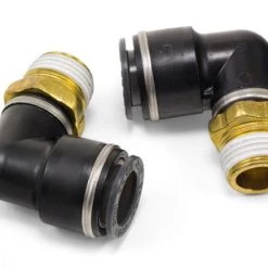 ENGINE Elbow Male - 3/8" MNPT X 1/2" PTC - DOT - SMC #KV2L13-36S - Air Lift Performance 21637