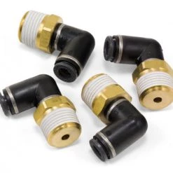 Elbow Male - 3/8" MNPT X 1/4" PTC - DOT - SMC #KV2L07-36S - Air Lift Performance 21847 ENGINE