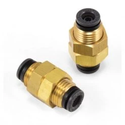 ENGINE Bulkhead Union - 1/4" PTC X 1/4" PTC - DOT - SMC #KV2E07-00 - Air Lift Performance 22652