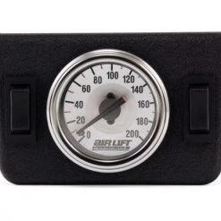 Dual Needle Gauge Panel With Two Switches - 200 PSI - Air Lift Performance 26157 ENGINE