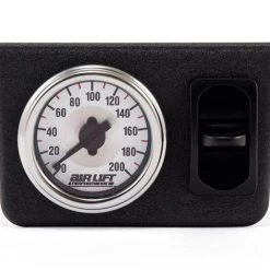 Single Needle Gauge Panel With One Paddle Switch - 200 PSI - Air Lift Performance 26161 ENGINE