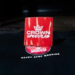 CSL GEAR Crown Speedlab Red Box Logo Sticker