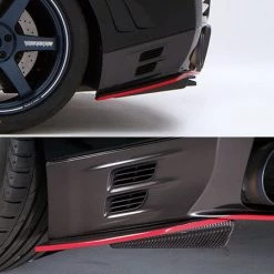 EXTERIOR Varis Rear Underskirt Option – Side Splitter Fin Set For 2011-16 Nissan Gt-R (Dba) [R35] Vani-125/126