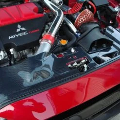 Varis ENGINE Carbon Fiber Radiator Cooling Air Shroud For 2007-16 Mitsubishi Evo X [Cz4a] Vami-129